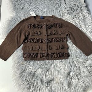 Baby GAP Brown Ruffle Sweater